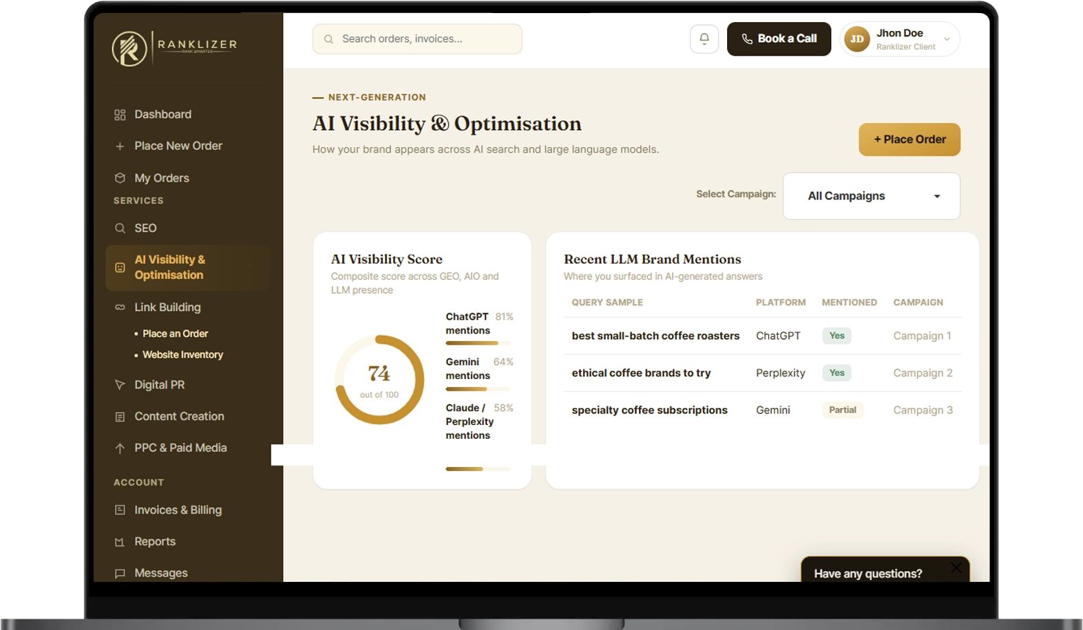 AI-Visibility-and-Optimisation-Dashboard